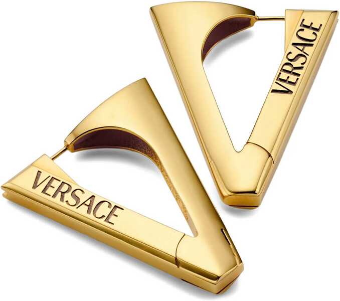 Cercei Versace V drop Earrings VERSACE GOLD Femei (BM 19061923) 2