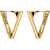 Versace V drop Earrings VERSACE GOLD