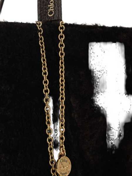 Genti de umar Chloe Spin Shearling Tote Bag KOHL BROWN Femei (BM 19062004) 4