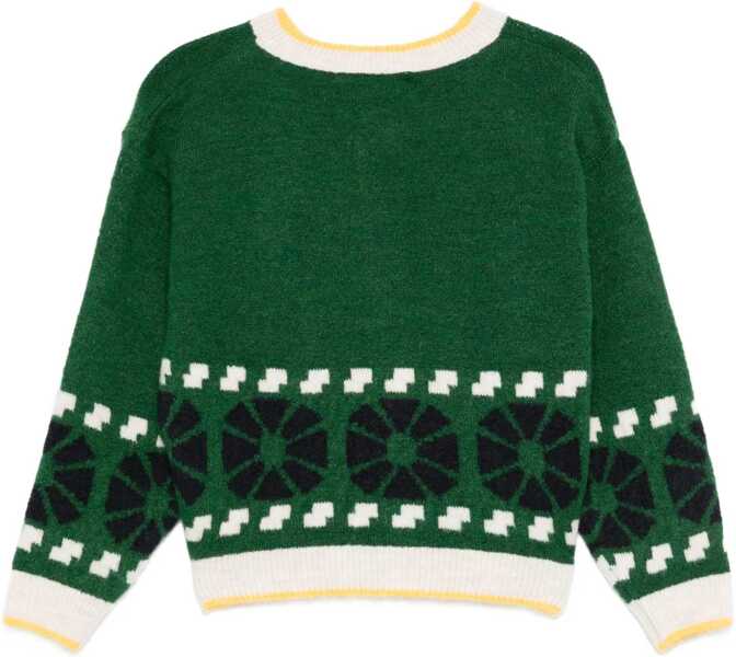 Cardigane Bobo Choses Kaleidoscope Cardigan GREEN Fete (BM 19062076) 2