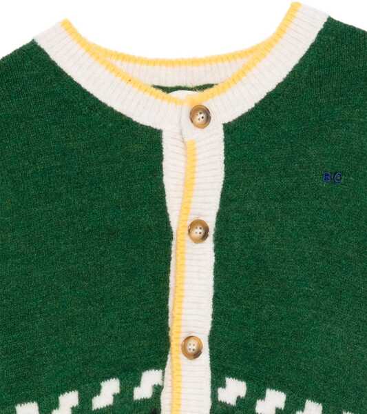 Cardigane Bobo Choses Kaleidoscope Cardigan GREEN Fete (BM 19062076) 3