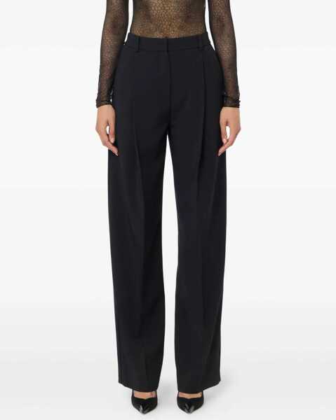 Pantaloni office Elisabetta Franchi Flared trousers Black Femei (BM 19062097) 2