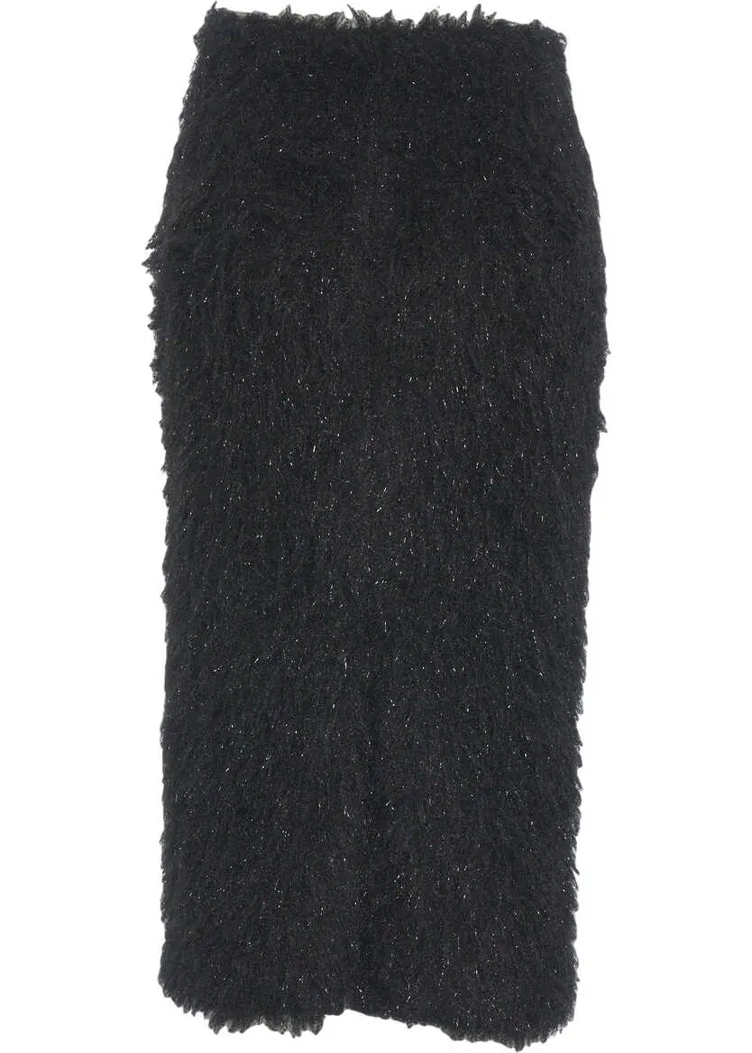 Fuste lungi Jucca Midi skirt made of knit textile Black Femei (BM 19062100) 4