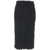 Jucca Midi skirt made of knit textile Black