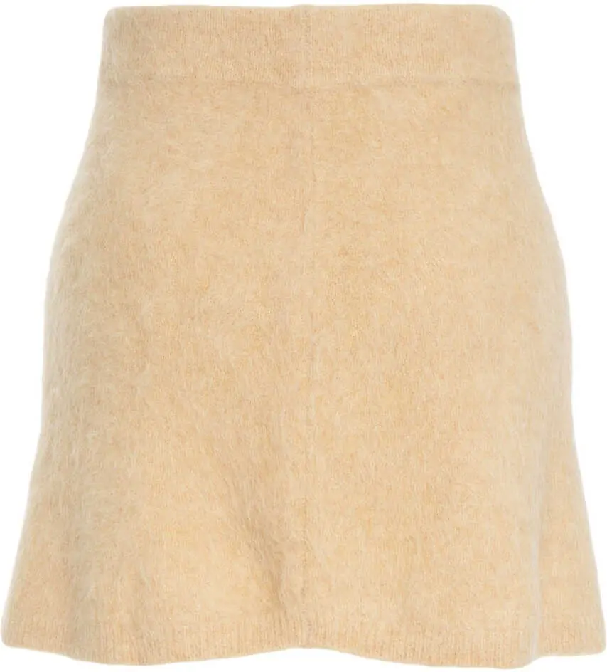 Fuste scurte Soft Goat Alpaca mini skirt Brown Femei (BM 19062112) 4
