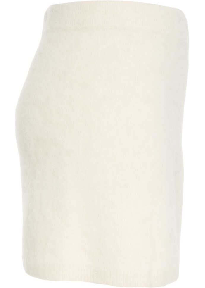 Fuste scurte Soft Goat Alpaca mini skirt White Femei (BM 19062112) 3