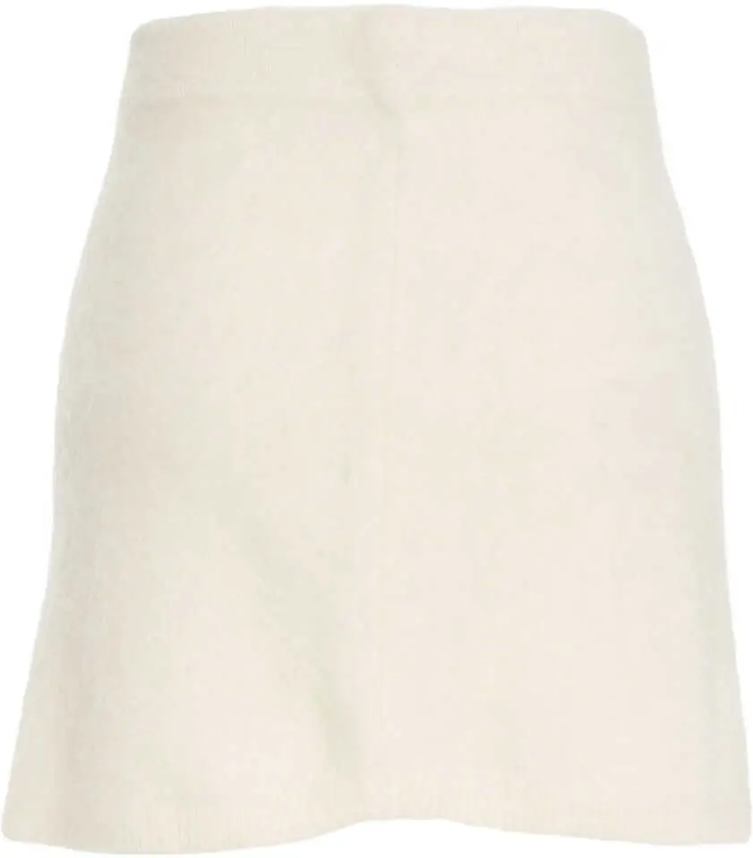 Fuste scurte Soft Goat Alpaca mini skirt White Femei (BM 19062112) 4