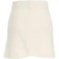 Fuste scurte Dama - Fuste scurte Soft Goat Alpaca mini skirt White Femei (BM 19062112) - B-mall.ro