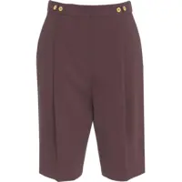 Pantaloni casual Elisabetta Franchi Bermuda shorts with decorative buttons