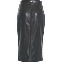 Fuste lungi Dama - Fuste lungi GUESS Wrap skirt made of faux leather Black Femei (BM 19062124) - B-mall.ro