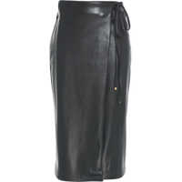 Fuste lungi Wrap skirt made of faux leather Femei