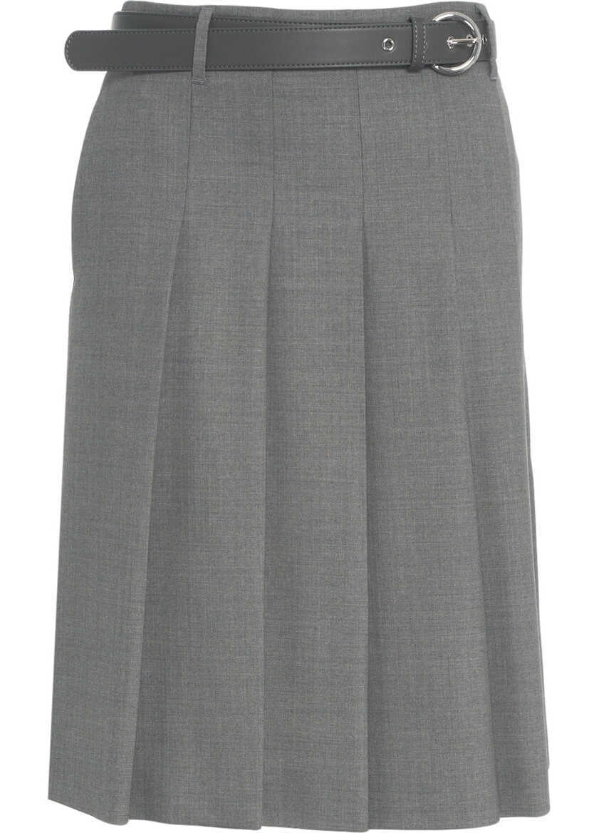 Fuste lungi Max Mara Pleated skirt Gimmy Grey Femei (BM 19062139) 1