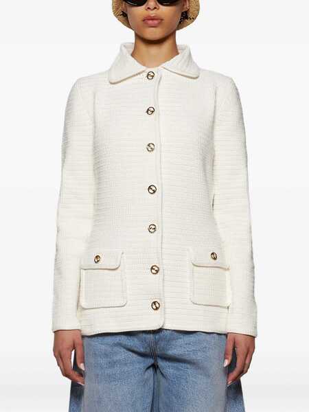 Cardigane Gucci Fine Cotton Cardigan WHITE Femei (BM 19062148) 3