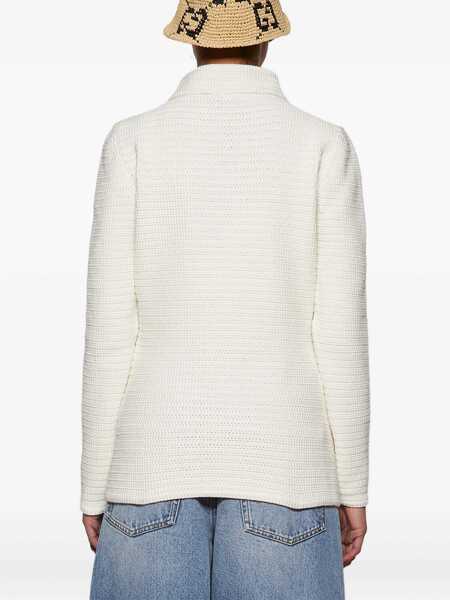 Cardigane Gucci Fine Cotton Cardigan WHITE Femei (BM 19062148) 5