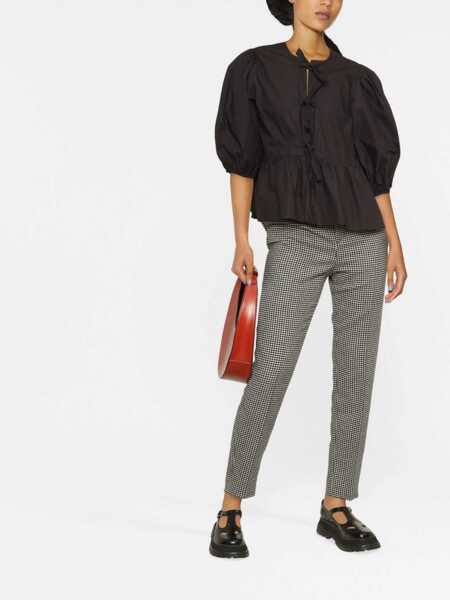 Bluze Ganni Poplin Shirt BLACK Femei (BM 19062151) 2