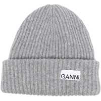 Caciuli Ganni Beanie Hat With Logo