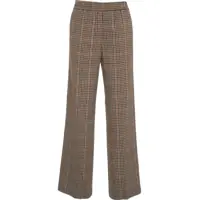 Pantaloni casual Palazzo trousers checked Femei