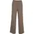 Liu Jo White Palazzo trousers checked Brown