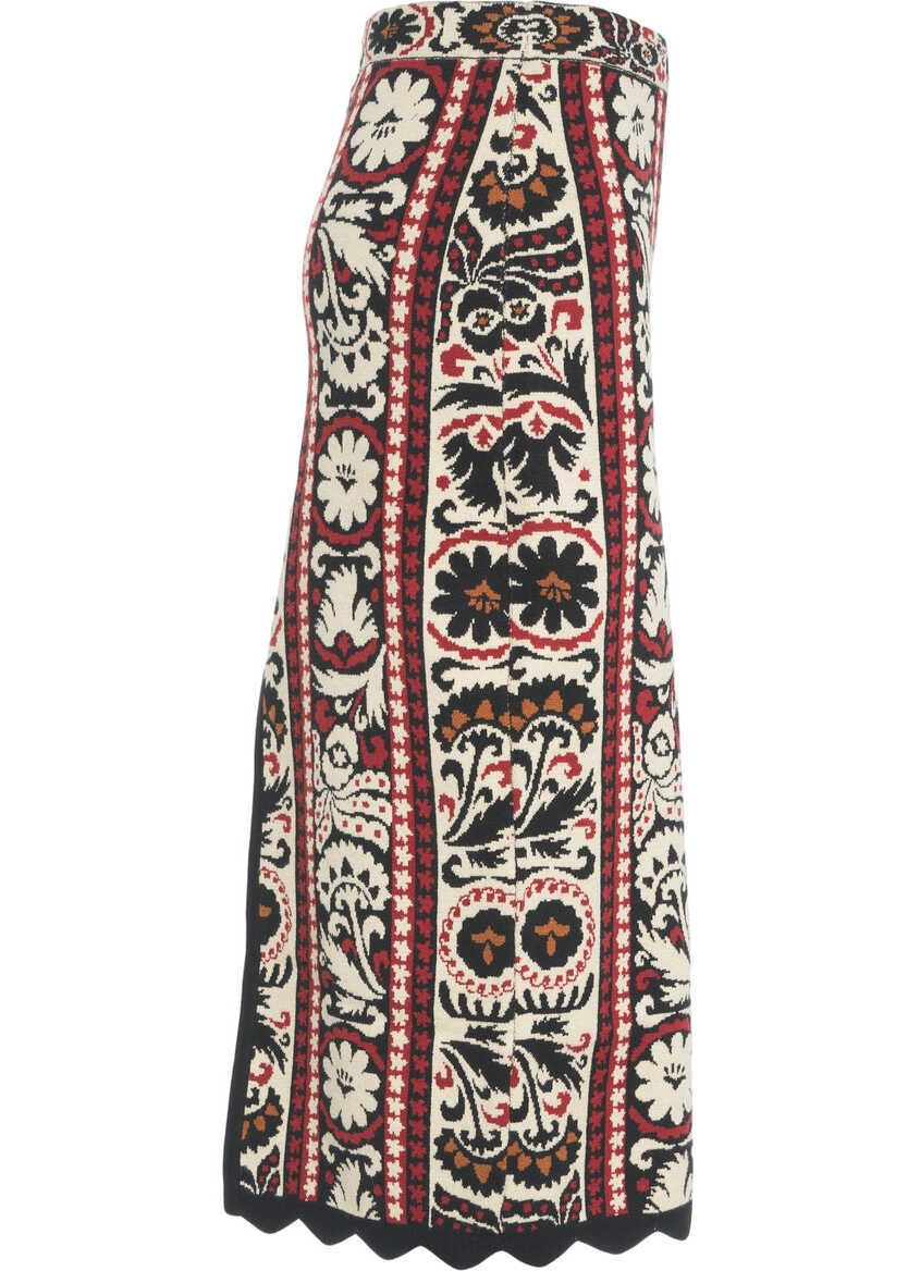 Fuste lungi Farmrio Embroidered skirt Multicolor Femei (BM 19062208) 3