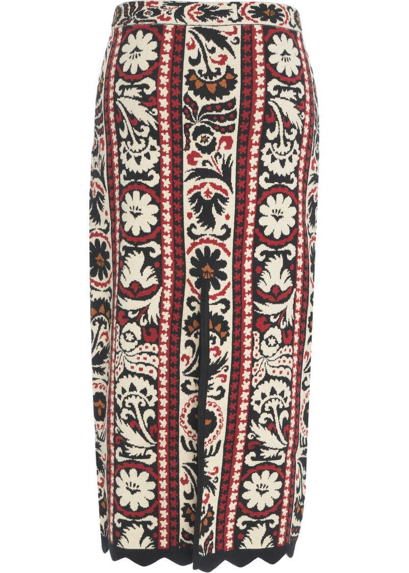 Fuste lungi Farmrio Embroidered skirt Multicolor Femei (BM 19062208) 4