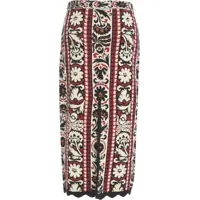 Fuste lungi Dama pagina 2 - Fuste lungi Farmrio Embroidered skirt Multicolor Femei (BM 19062208) - B-mall.ro