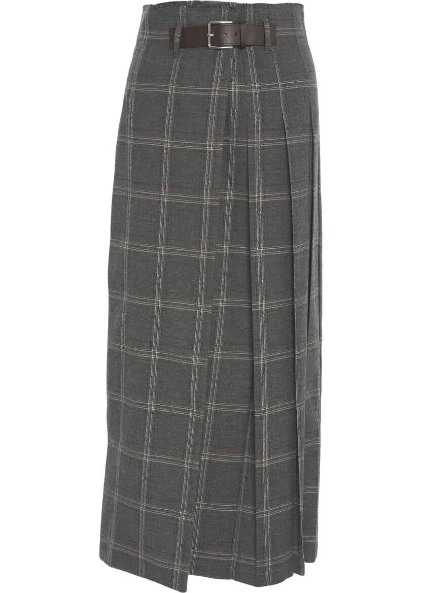 Fuste lungi Department Five Maxi skirt Gilles Grey Femei (BM 19062226) 2