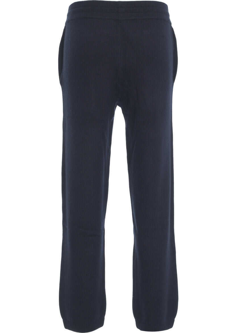 Pantaloni de trening Soft Goat Cashmere joggers Blue Barbati (BM 19062229) 4