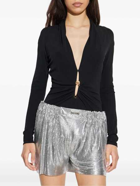 Body-uri Versace Versace Safety Pin Bodysuit Black Femei (BM 19063551) 3