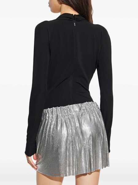 Body-uri Versace Versace Safety Pin Bodysuit Black Femei (BM 19063551) 4