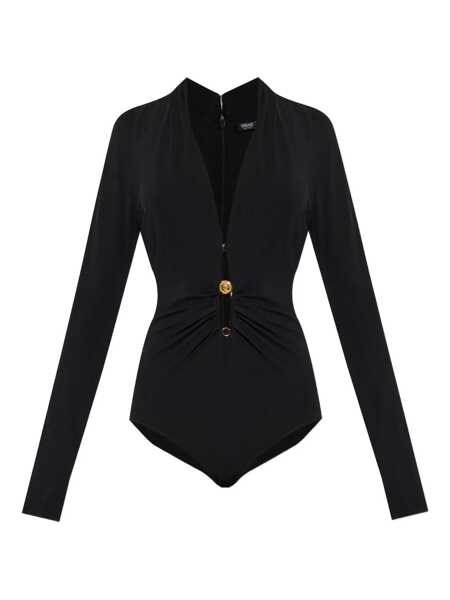 Body-uri Versace Versace Safety Pin Bodysuit Black Femei (BM 19063551) 1