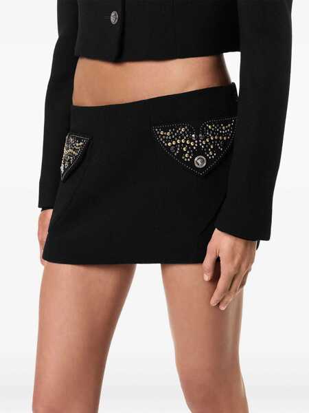Fuste Versace Versace Mini Skirt Black Femei (BM 19063575) 5