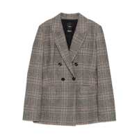 Sacouri Pinko 'Ginevra' Double-Breasted Blazer With Checked Pattern Femei