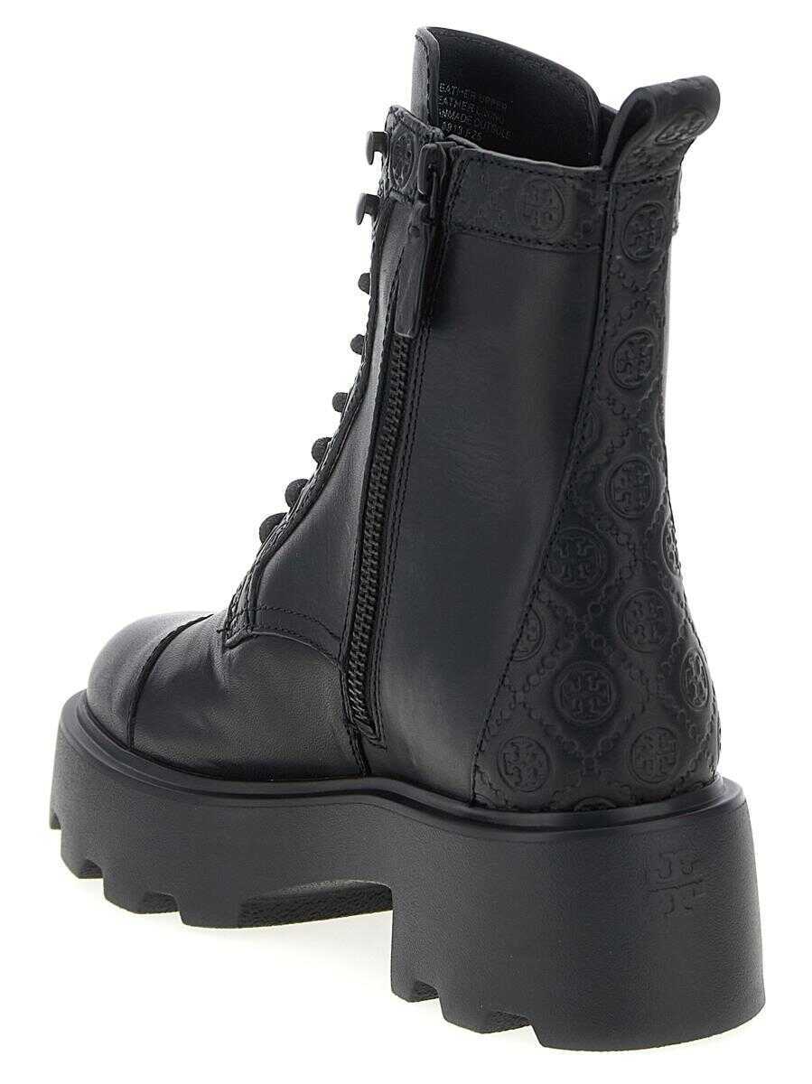 Bocanci Tory Burch Tory Burch T Monogram Amphibian Black Femei (BM 19063974) 3