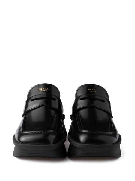 Mocasini Prada Prada Leather Loafers Black Femei (BM 19064016) 4