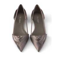 Balerini Dama - Balerini Prada Prada Satin Ballet Flats GREY Femei (BM 19064022) - B-mall.ro
