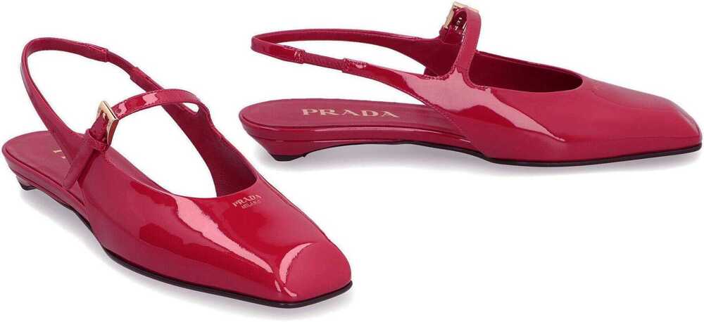Balerini Prada Prada Slingback Ballet Flats RED Femei (BM 19064025) 3