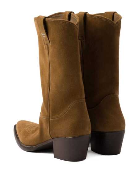 Bocanci Prada Prada Suede Ankle Boots BROWN Femei (BM 19064205) 3