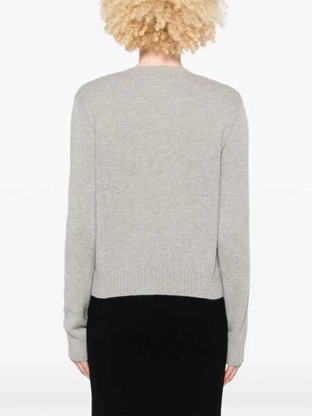 Pulovere Lisa Yang Lisa Yang Mable Cashmere Crewneck Sweater LIGHT GREY Femei (BM 19064256) 4