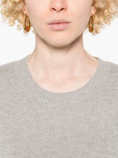 Pulovere Lisa Yang Lisa Yang Mable Cashmere Crewneck Sweater LIGHT GREY Femei (BM 19064256) 5