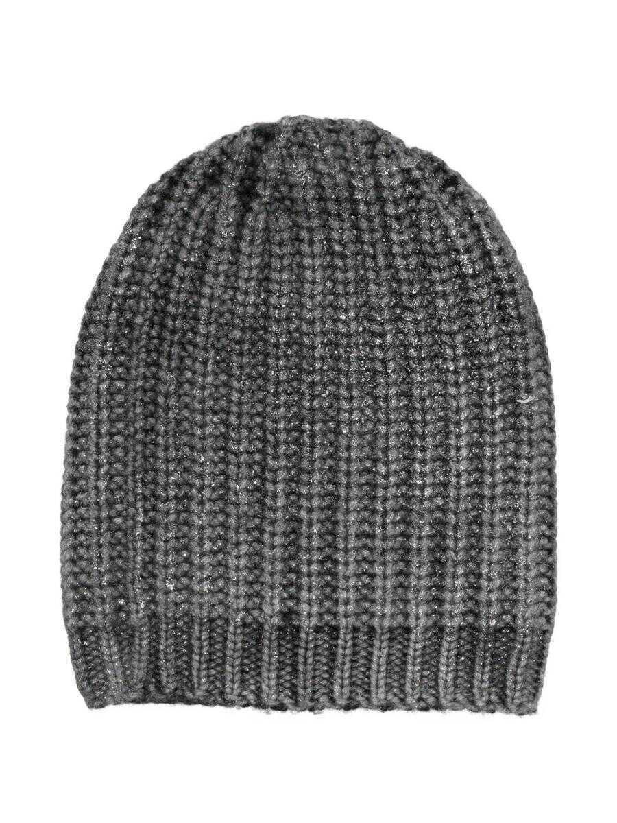Palarii AVANT TOI Avant Toi Hand Painted Corn Cob Stitch Hat With Lamination Accessories GREY Femei (BM 19064376) 1