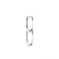 Cercei Emanuele Bicocchi Silver Chain Link Earrings Femei