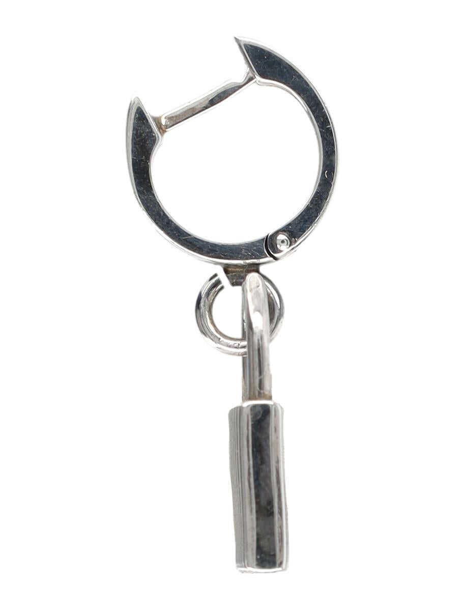 Bijuterii Emanuele Bicocchi Emanuele Bicocchi Sterling Silver Single Earring With Padlock Pendant SILVER Femei (BM 19064838) 2