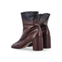Pantofi cu toc MM6 Maison Margiela Dama - Pantofi cu toc MM6 Maison Margiela MM6 Maison Margiela Anatomic Leather Ankle Boots BLACK SABLE Femei (BM 19064841) - B-mall.ro