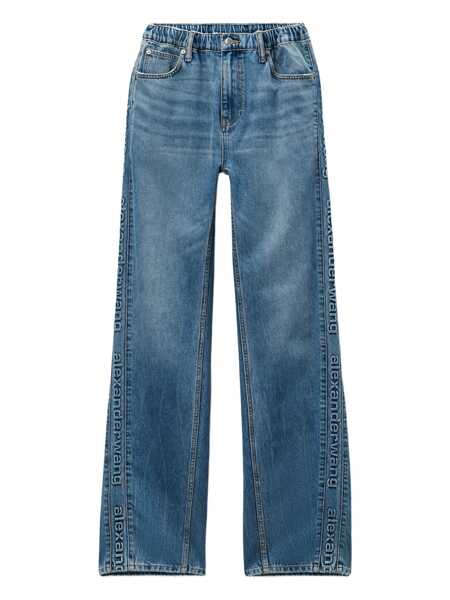 Blugi Alexander Wang Alexander Wang Embossed Logo Jeans BLUE Femei (BM 19065132) 1