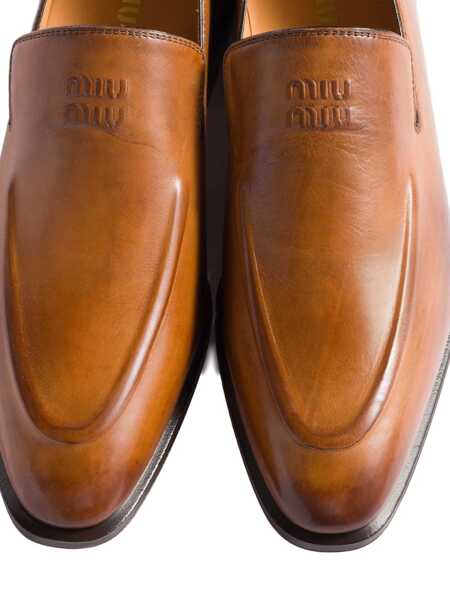 Mocasini Miu Miu Miu Miu Moccasters Brown Femei (BM 19065177) 4