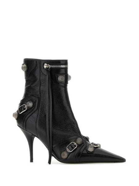 Bocanci Balenciaga Balenciaga Cagole Patent Pointy Toe Ankle Boots Black Femei (BM 19065405) 2