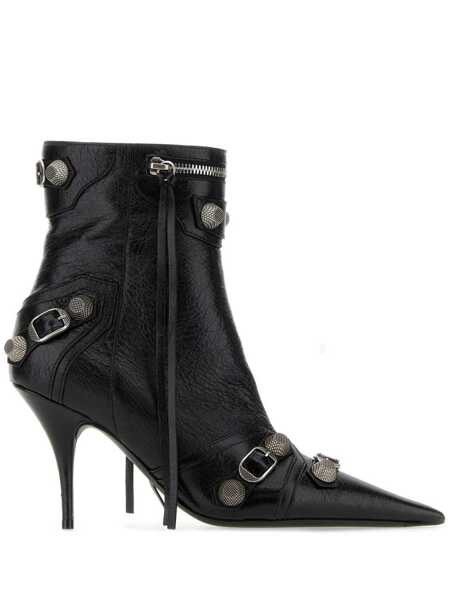 Bocanci Balenciaga Balenciaga Cagole Patent Pointy Toe Ankle Boots Black Femei (BM 19065405) 1