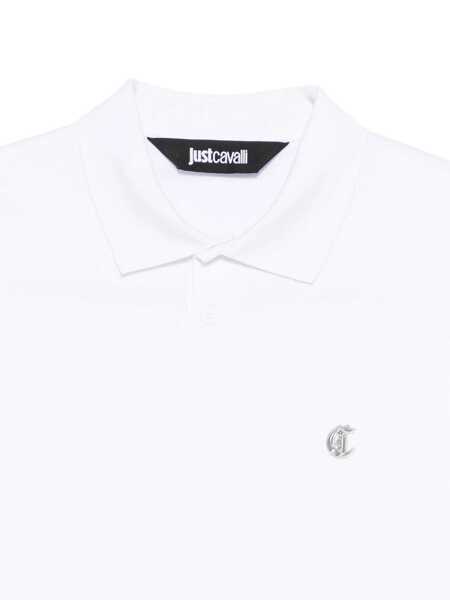 Camasi Just Cavalli Just Cavalli T-Shirts And Polos WHITE Barbati (BM 19065666) 3