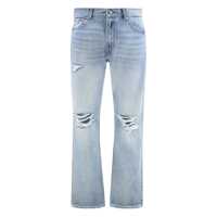 Blugi 7 For All Mankind Elephant Leg Ripped Light Denim Jeans Barbati
