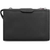 Genti de umar pentru Barbati - Genti de umar Fendi Fendi Baguette Double Leather Crossbody Bag Black Barbati (BM 19065786) - B-mall.ro